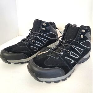 St. John Bay's Men's Black Workwear NWT Lace-up Shoes Sneakers Boots, Sz 11